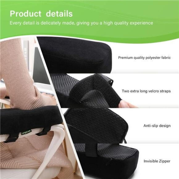 Extra Thick 2 inches Chair armrest Cushions Elbow Pillow Pressure Relief Chair - Picture 3 of 7